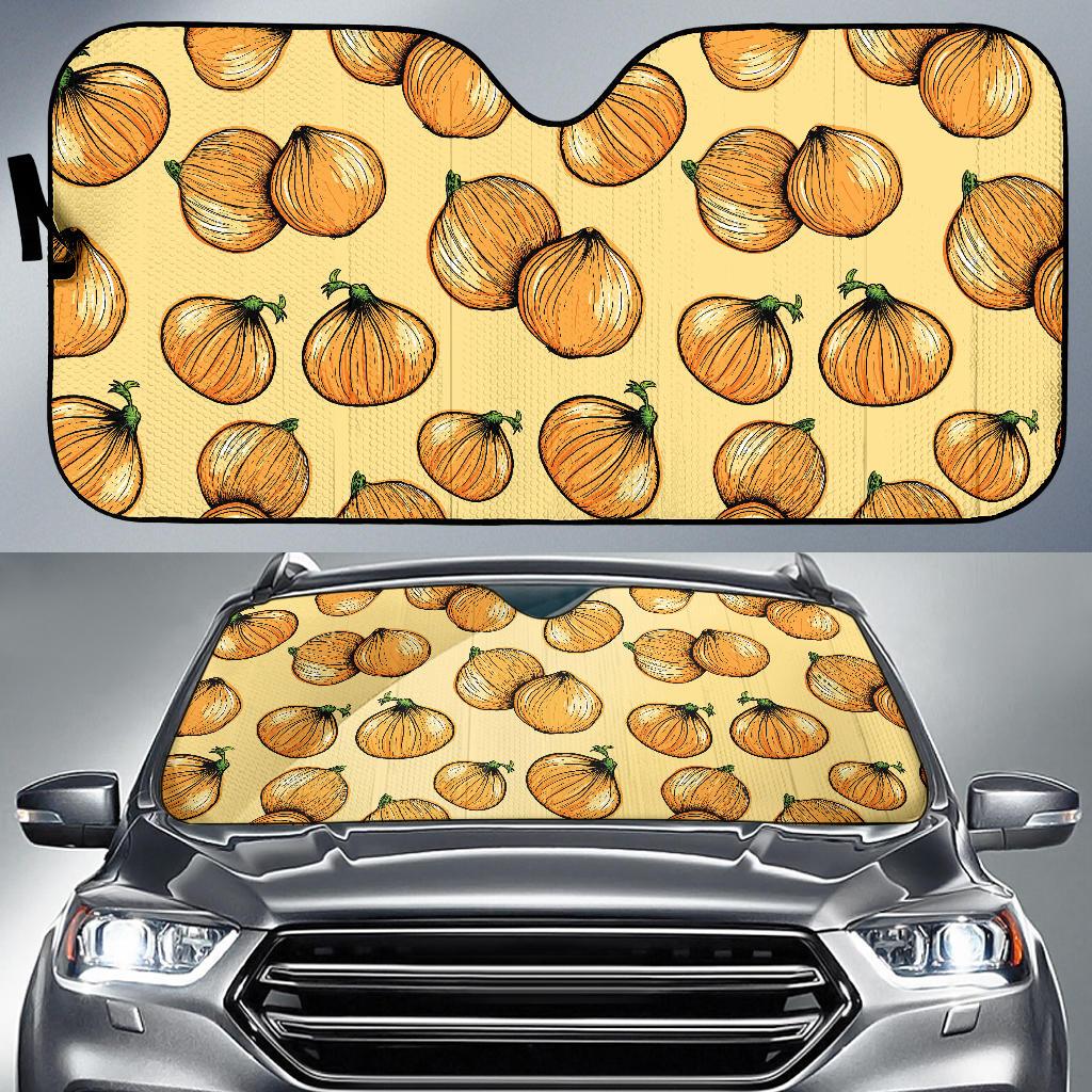 Onion Pattern Print Design A04 Car Sun Shades-JORJUNE.COM