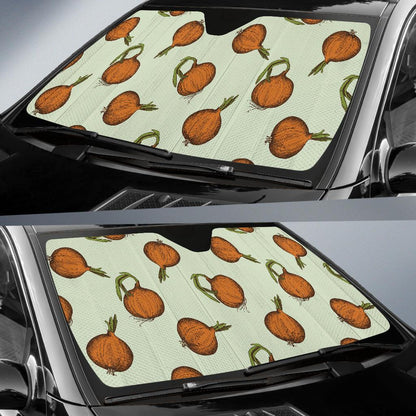 Onion Pattern Print Design A05 Car Sun Shades-JORJUNE.COM