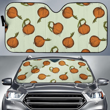 Onion Pattern Print Design A05 Car Sun Shades-JORJUNE.COM