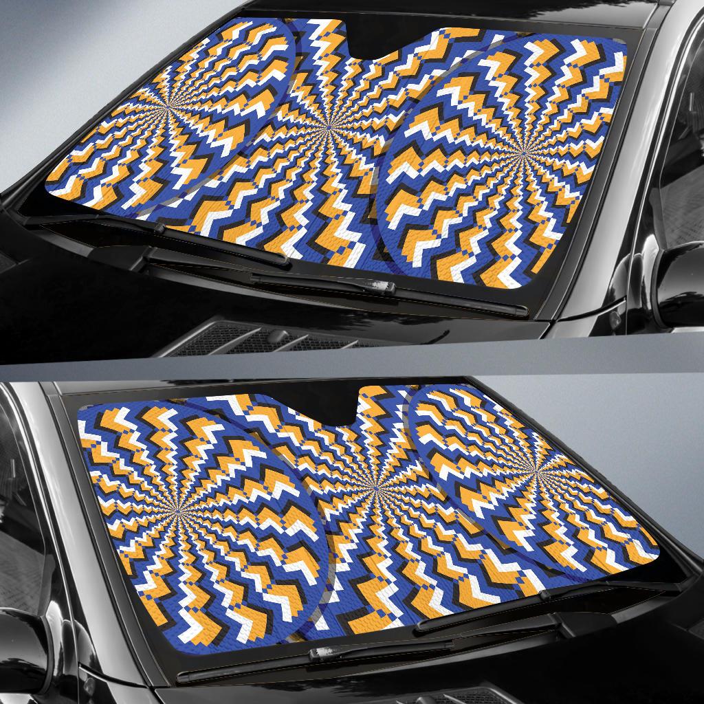 Optical illusion Pattern Print Design A01 Car Sun Shades-JORJUNE.COM