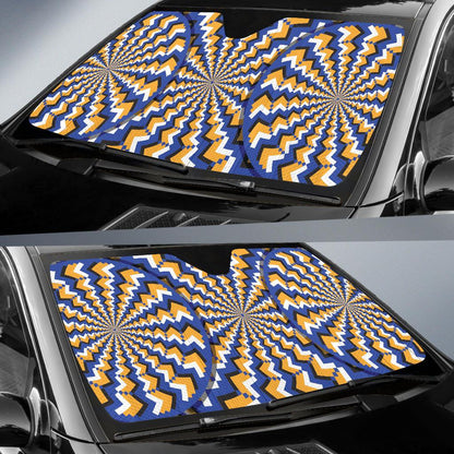 Optical illusion Pattern Print Design A01 Car Sun Shades-JORJUNE.COM