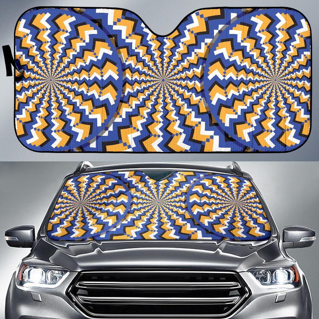 Optical illusion Pattern Print Design A01 Car Sun Shades-JORJUNE.COM