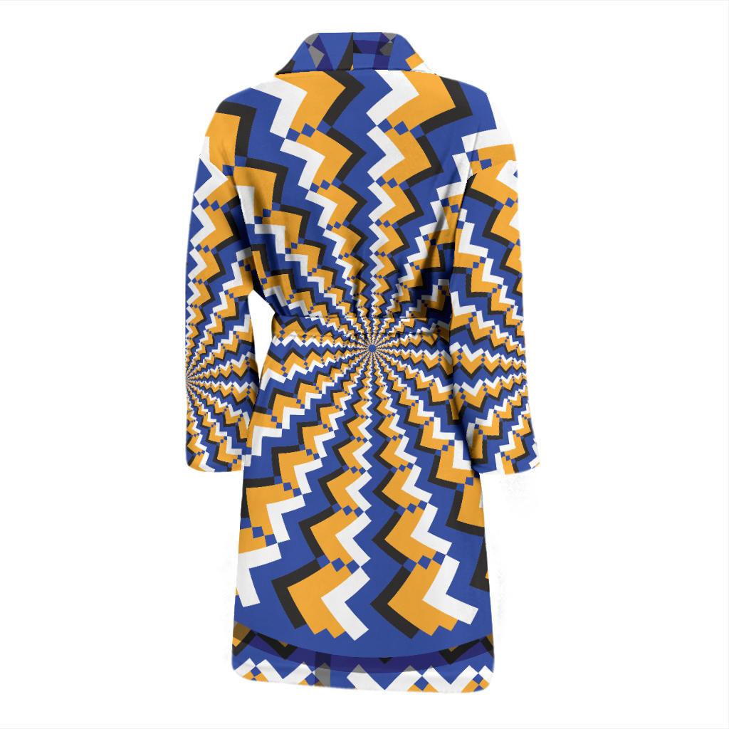 Optical illusion Pattern Print Design A01 Men Bathrobe-JORJUNE.COM