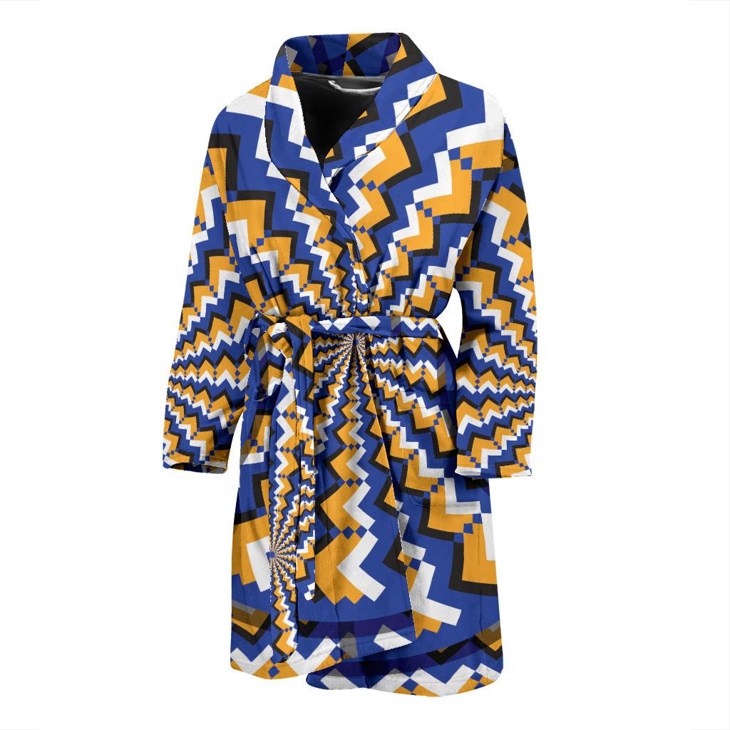 Optical illusion Pattern Print Design A01 Men Bathrobe-JORJUNE.COM