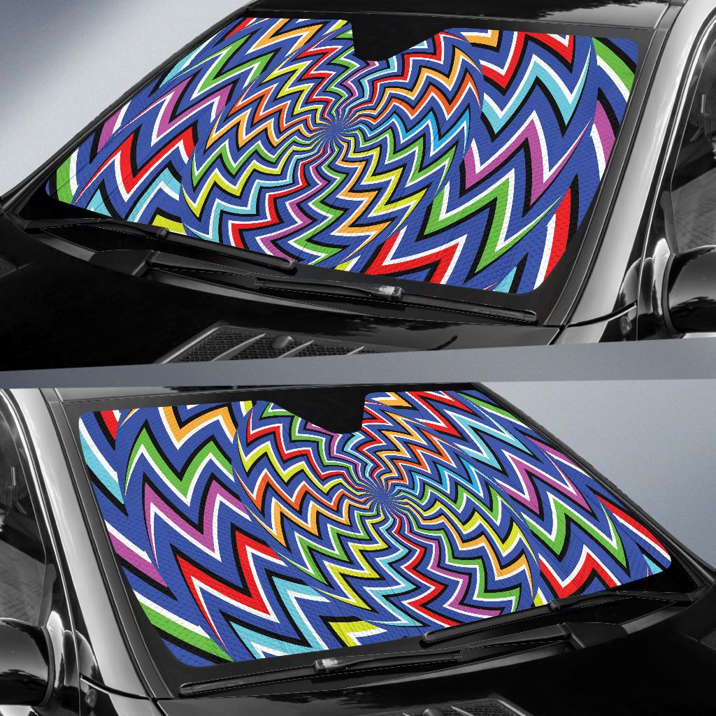 Optical illusion Pattern Print Design A02 Car Sun Shades-JORJUNE.COM