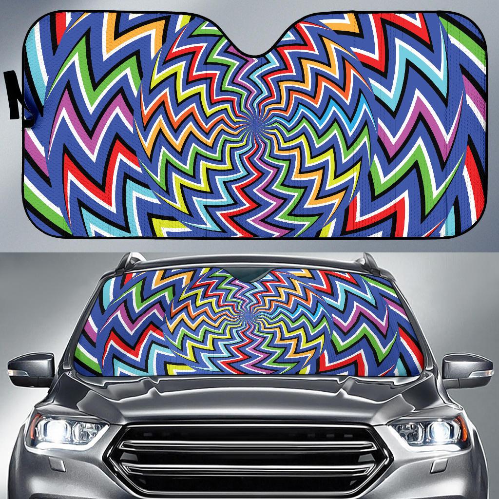 Optical illusion Pattern Print Design A02 Car Sun Shades-JORJUNE.COM