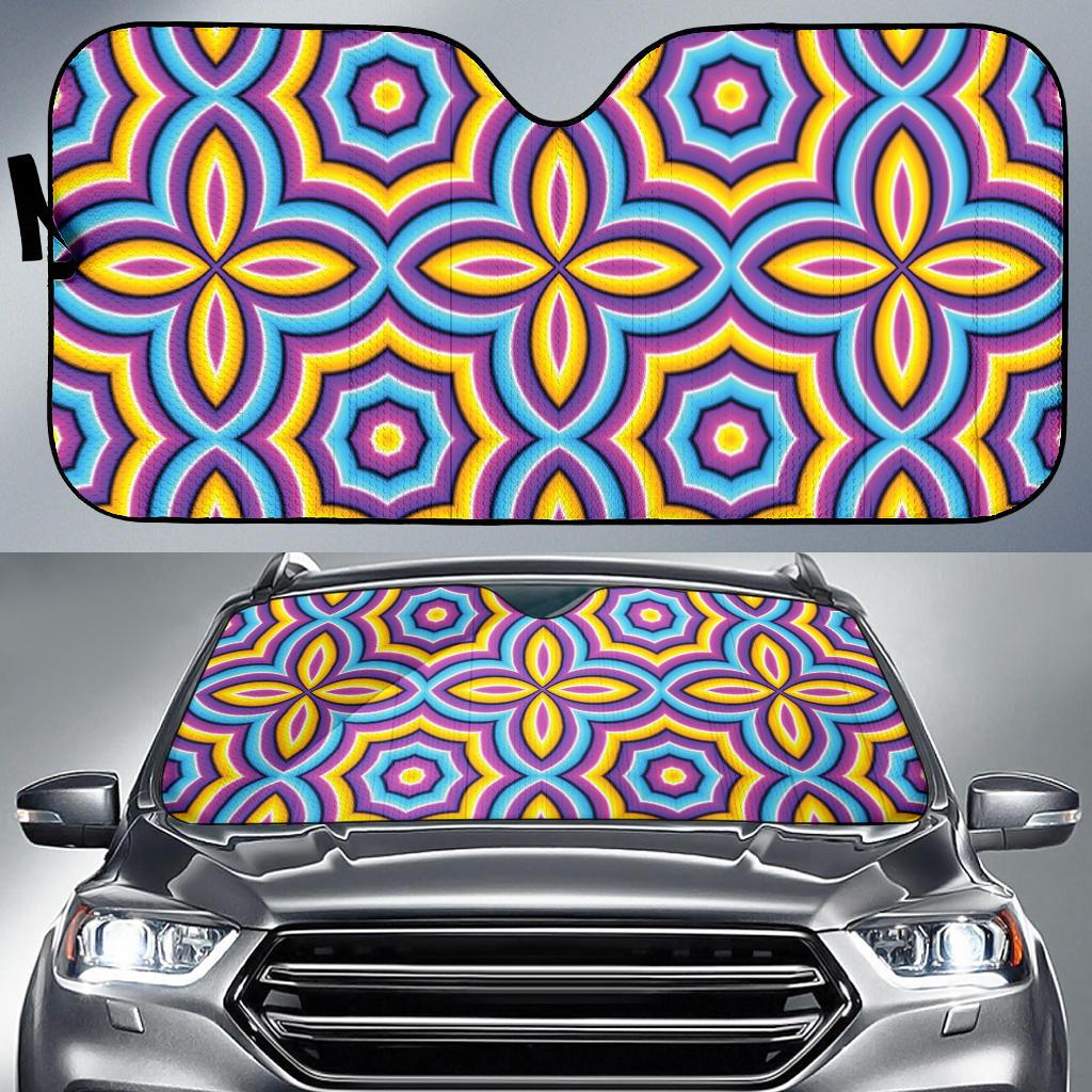 Optical illusion Pattern Print Design A03 Car Sun Shades-JORJUNE.COM