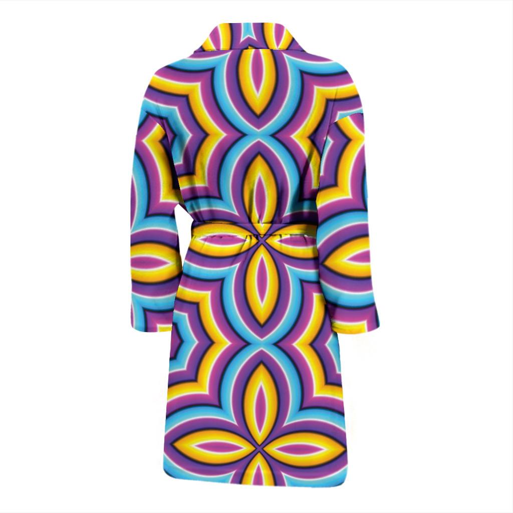 Optical illusion Pattern Print Design A03 Men Bathrobe-JORJUNE.COM