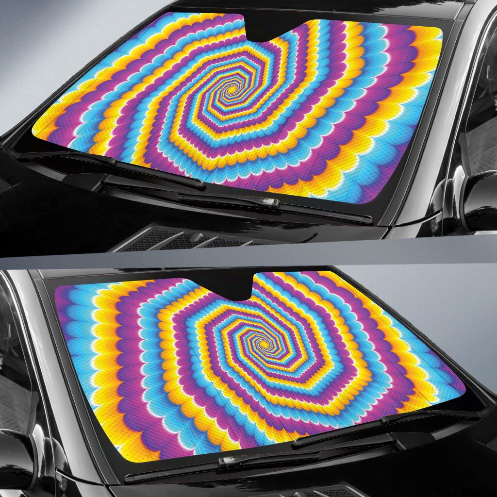 Optical illusion Pattern Print Design A04 Car Sun Shades-JORJUNE.COM