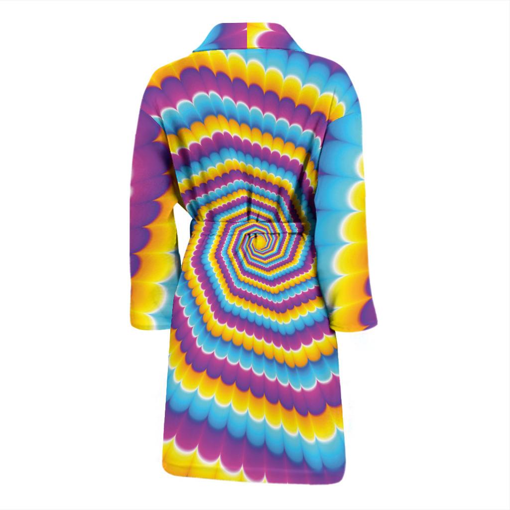 Optical illusion Pattern Print Design A04 Men Bathrobe-JORJUNE.COM