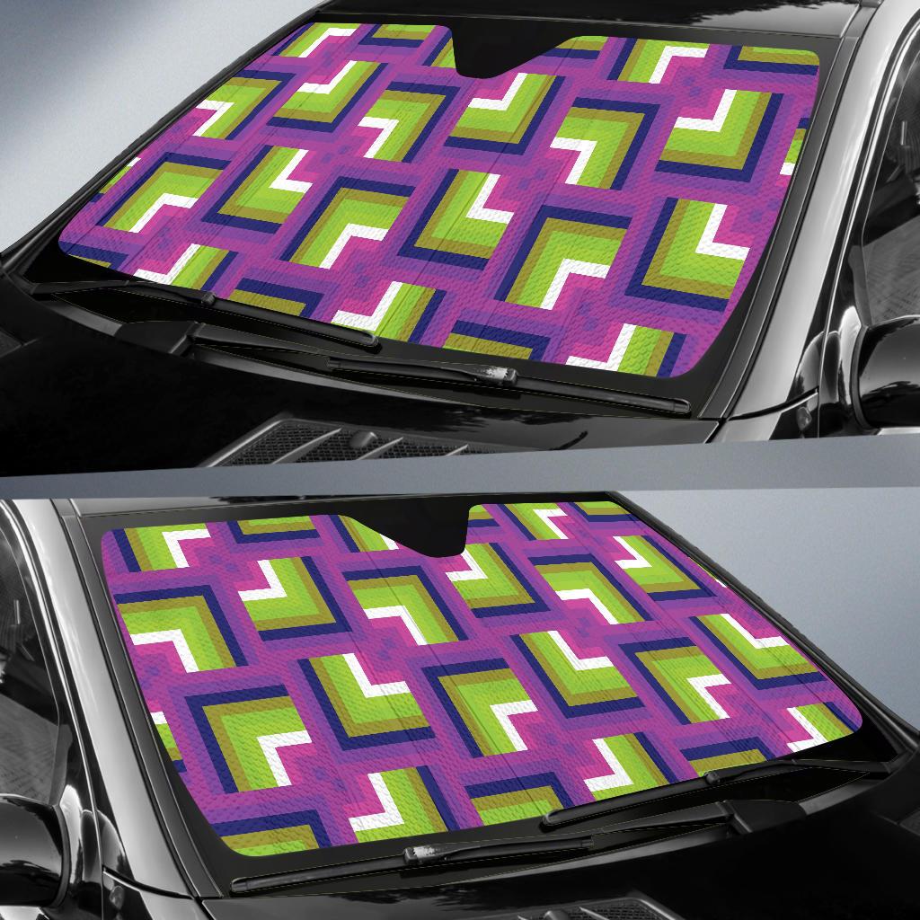 Optical illusion Pattern Print Design A05 Car Sun Shades-JORJUNE.COM