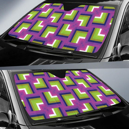 Optical illusion Pattern Print Design A05 Car Sun Shades-JORJUNE.COM
