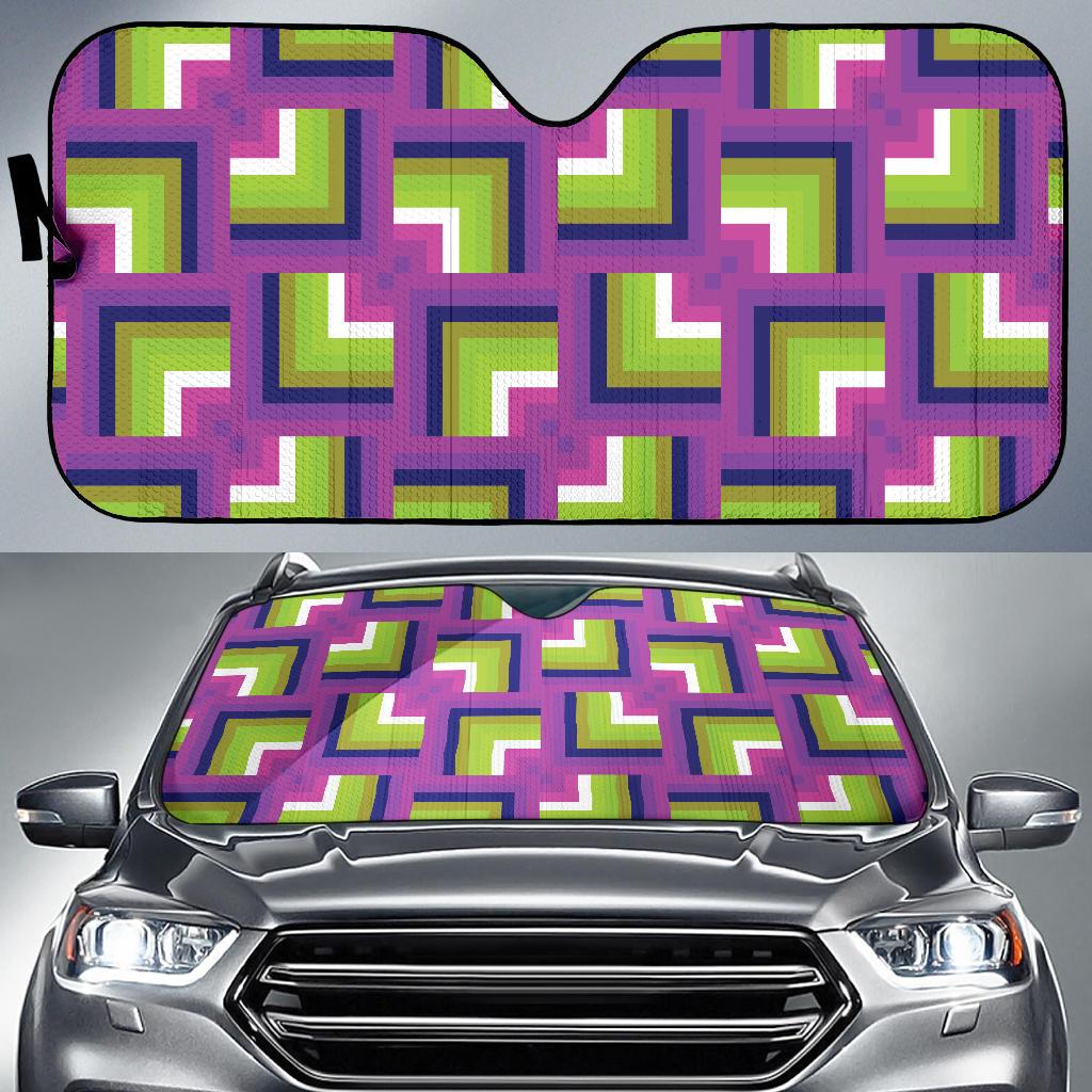 Optical illusion Pattern Print Design A05 Car Sun Shades-JORJUNE.COM