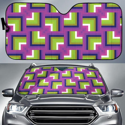 Optical illusion Pattern Print Design A05 Car Sun Shades-JORJUNE.COM