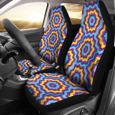 Optical Illusion Techno Movement Universal Fit Car Seat Covers