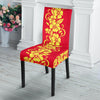 Orange Hibiscus Pattern Print Design HB018 Dining Chair Slipcover-JORJUNE.COM