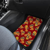 Orange Hibiscus Pattern Print Design HB026 Car Floor Mats-JORJUNE.COM