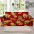 Orange Hibiscus Pattern Print Design HB026 Sofa Slipcover-JORJUNE.COM