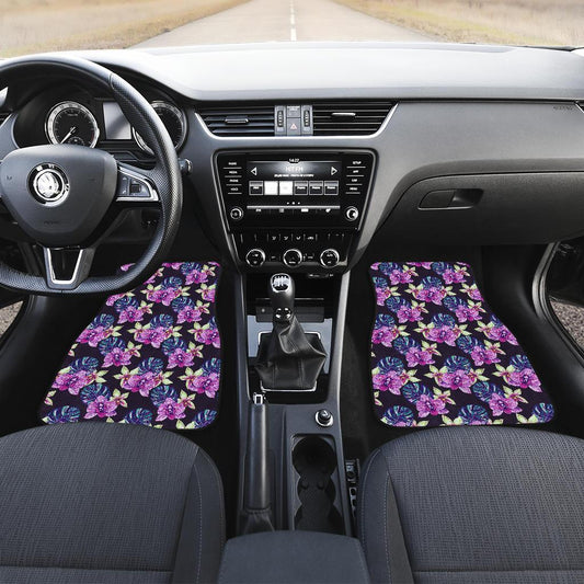 Orchid Pattern Print Design OR010 Car Floor Mats-JORJUNE.COM