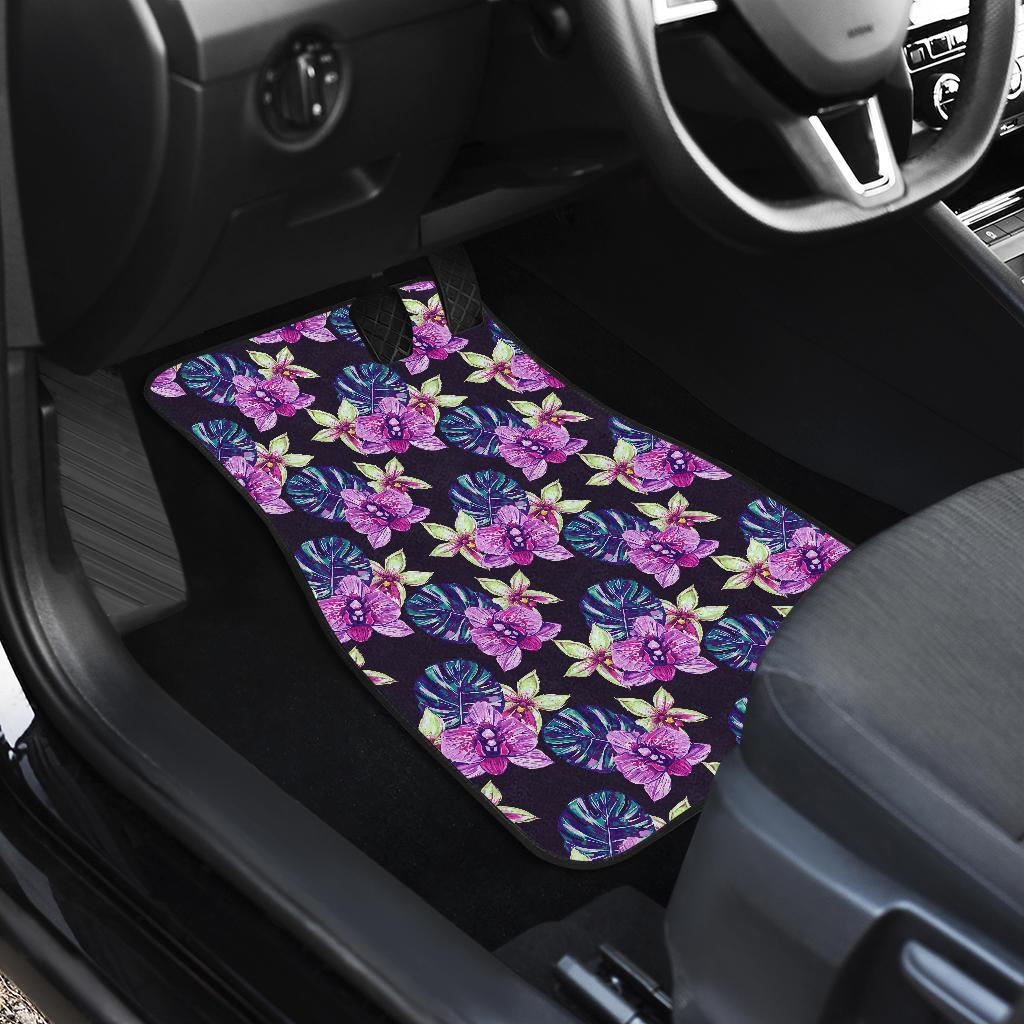Orchid Pattern Print Design OR010 Car Floor Mats-JORJUNE.COM