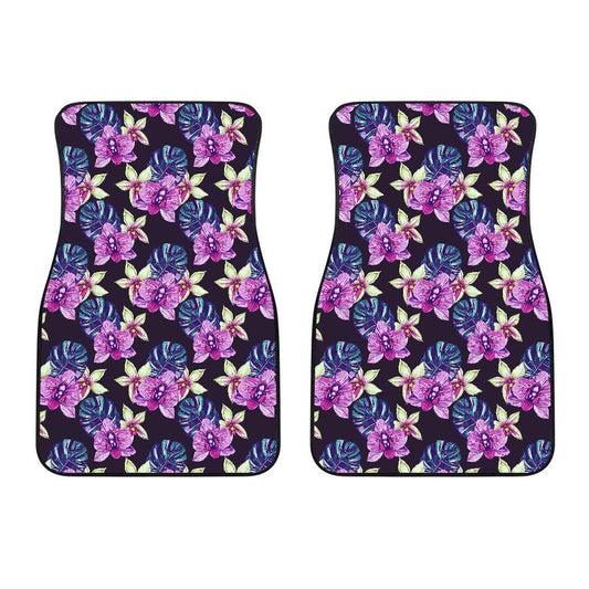 Orchid Pattern Print Design OR010 Car Floor Mats-JORJUNE.COM