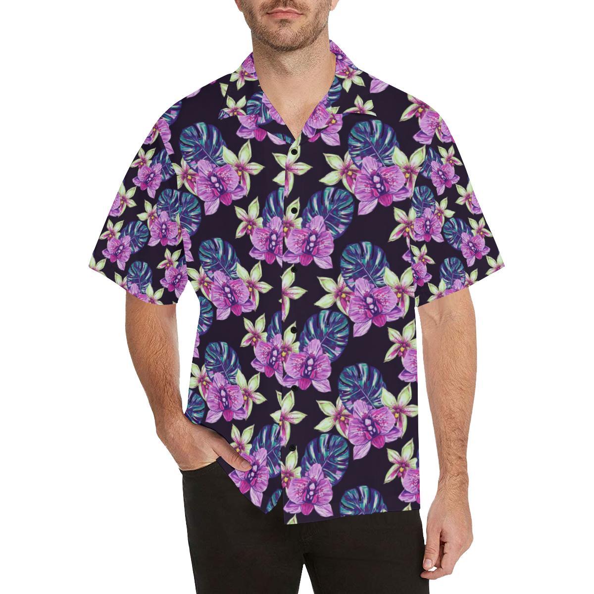 Orchid Pattern Print Design OR010 Men Hawaiian Shirt-JorJune