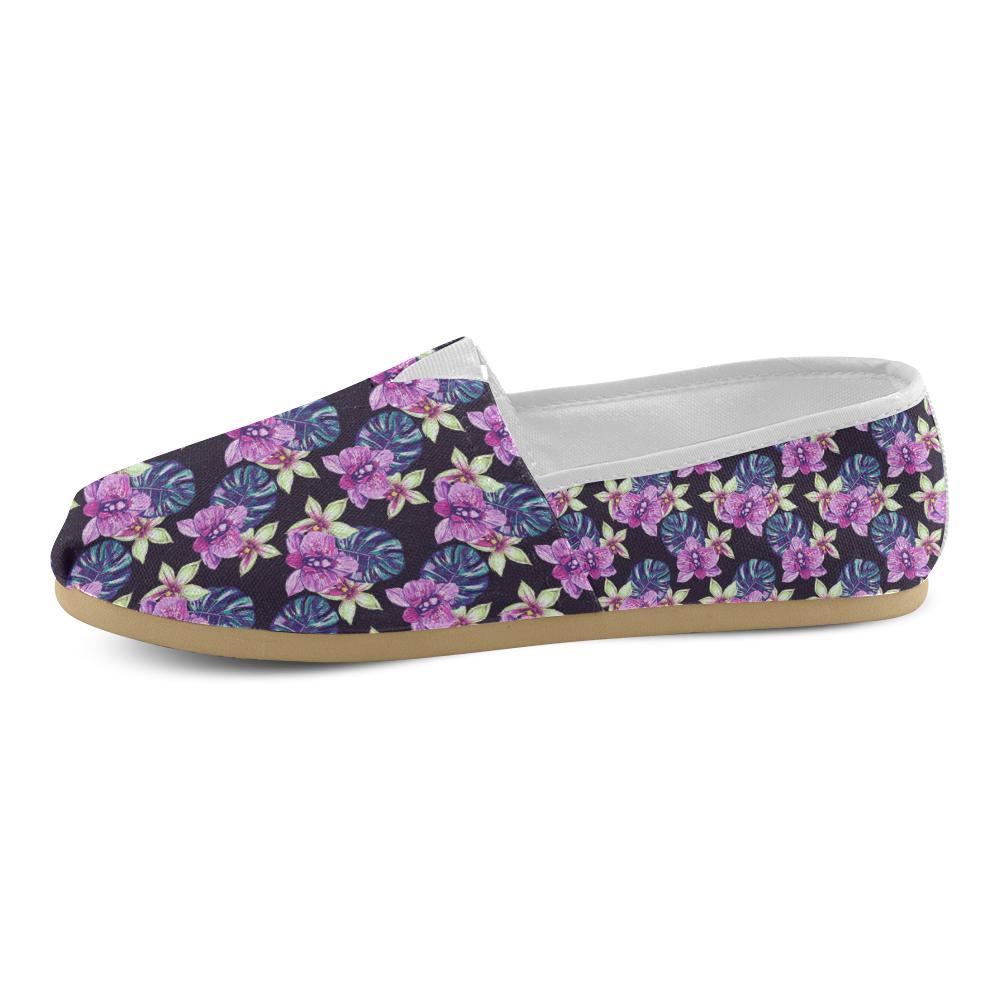 Orchid Pattern Print Design OR010 Women Casual Shoes-JorJune.com