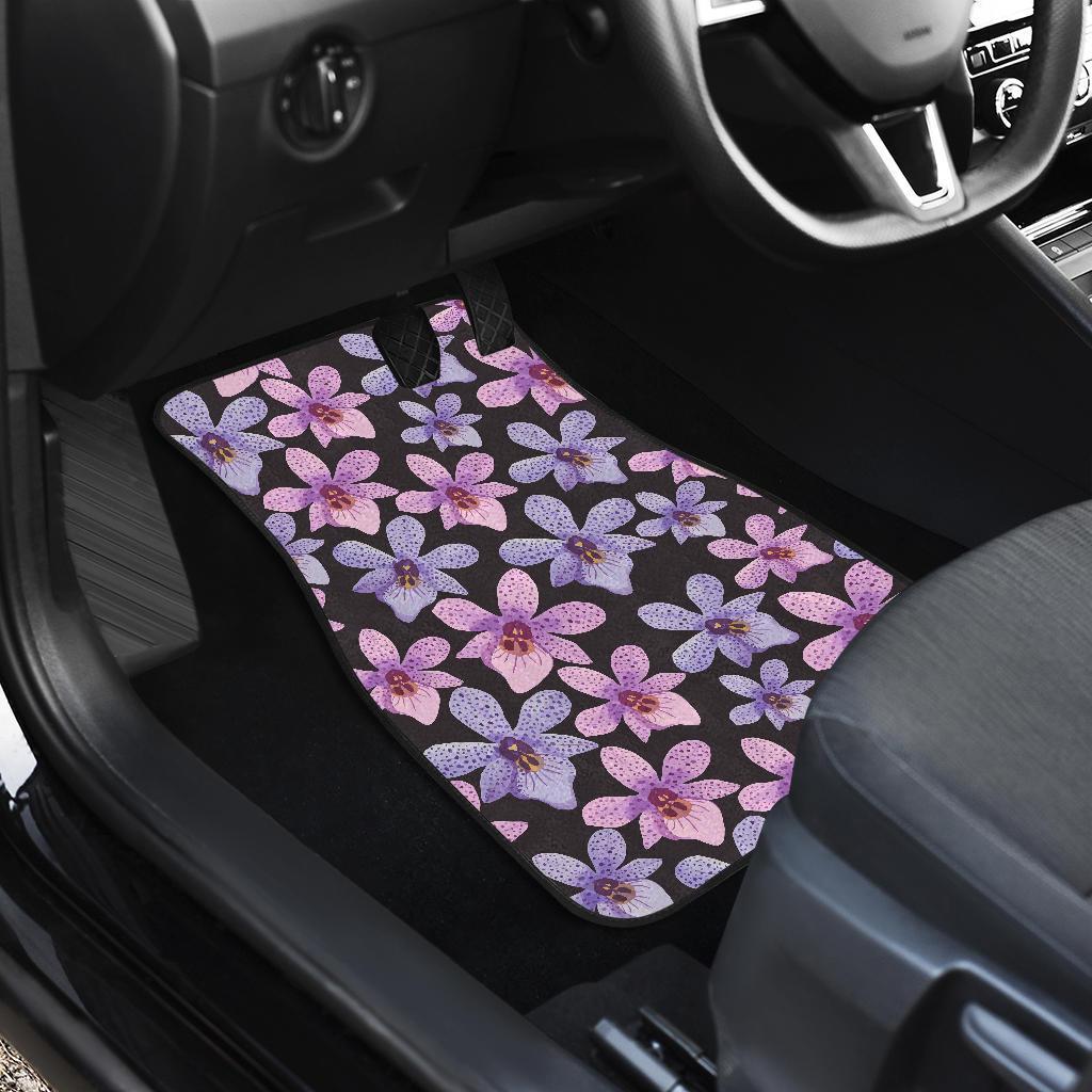 Orchid Pattern Print Design OR08 Car Floor Mats-JORJUNE.COM