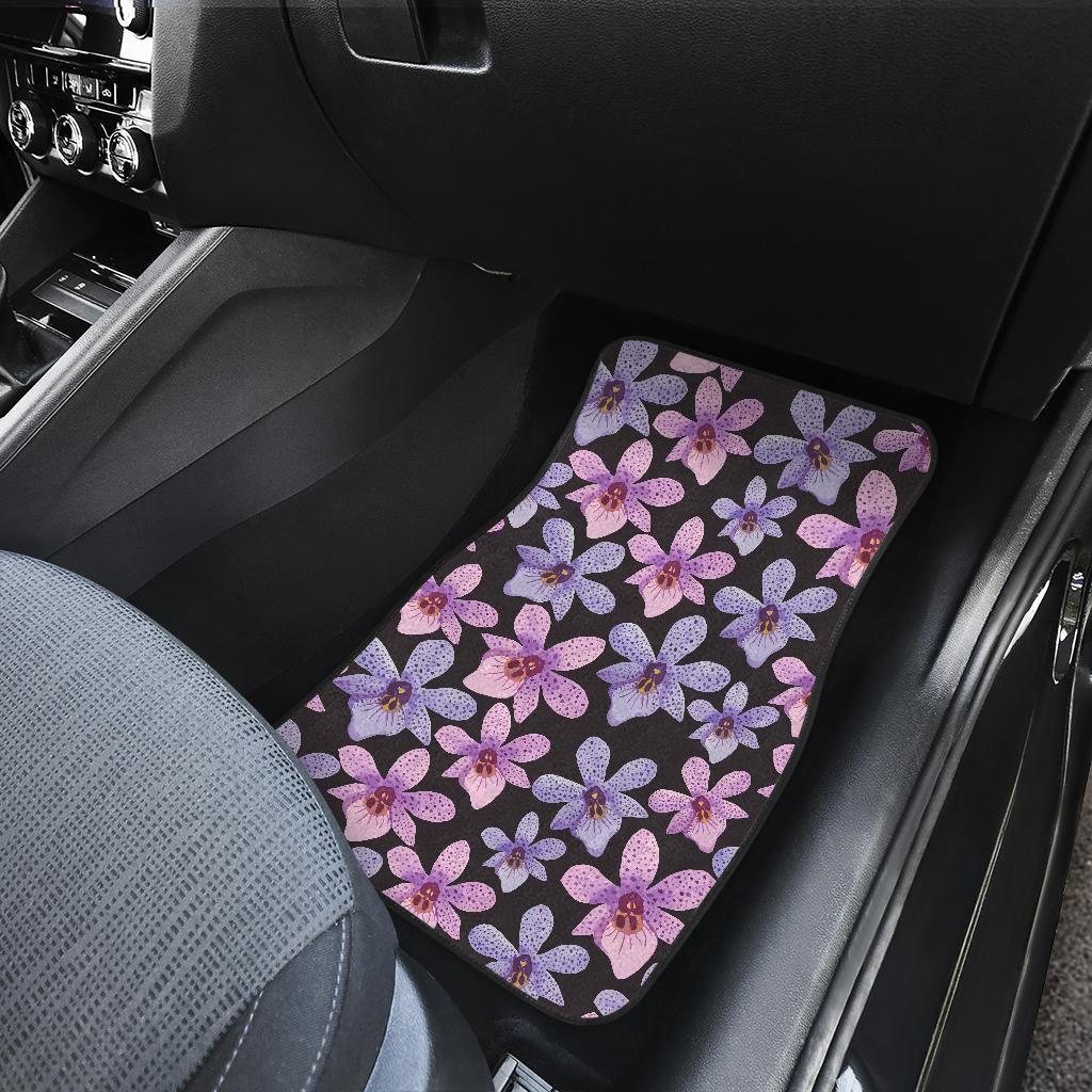 Orchid Pattern Print Design OR08 Car Floor Mats-JORJUNE.COM