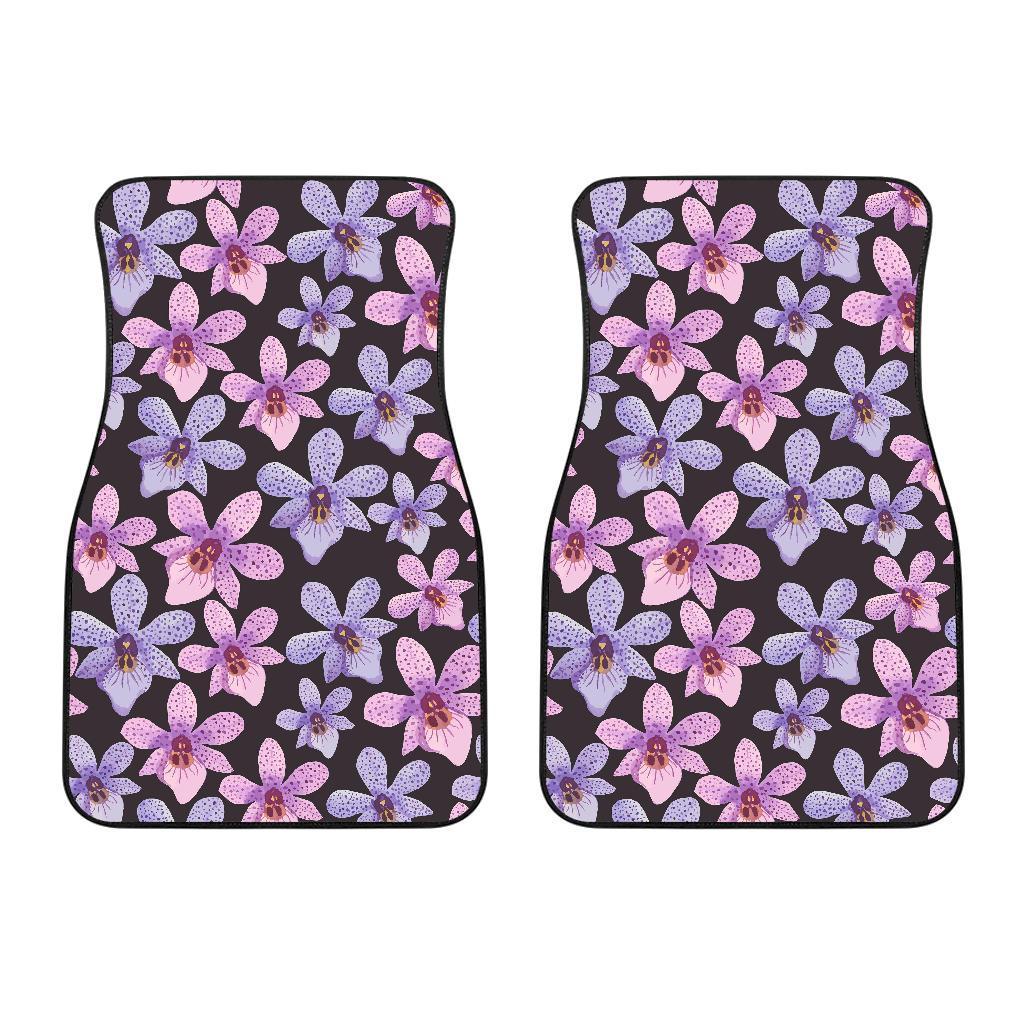 Orchid Pattern Print Design OR08 Car Floor Mats-JORJUNE.COM