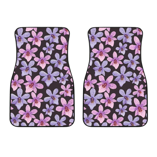 Orchid Pattern Print Design OR08 Car Floor Mats-JORJUNE.COM