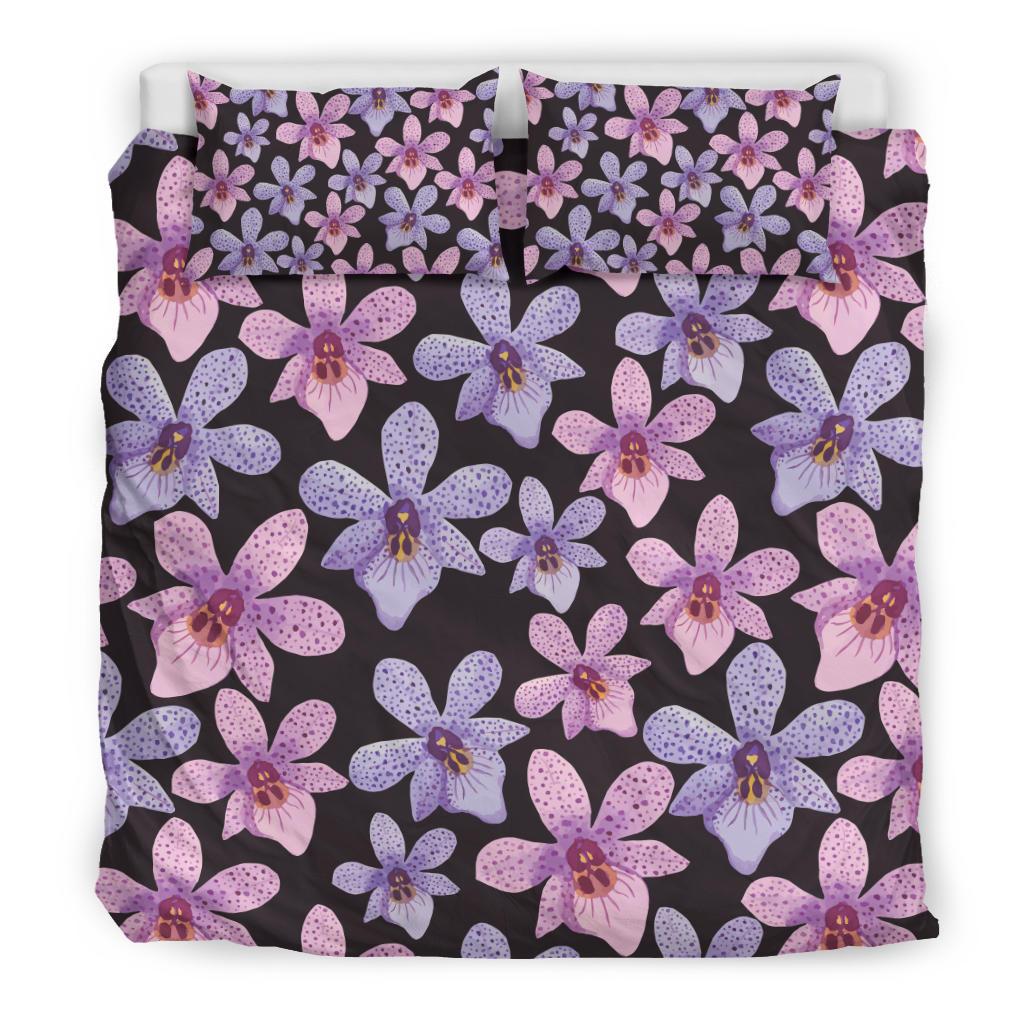 Orchid Pattern Print Design OR08 Duvet Cover Bedding Set-JORJUNE.COM