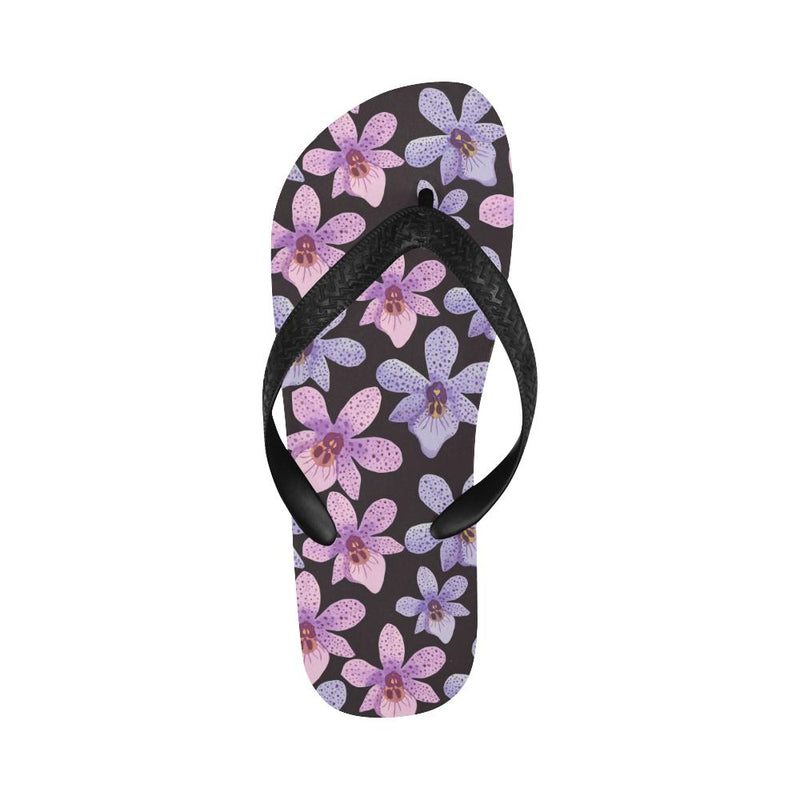 Orchid Pattern Print Design OR08 Flip Flops-JorJune