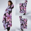 Orchid Pattern Print Design OR08 Hooded Blanket-JORJUNE.COM