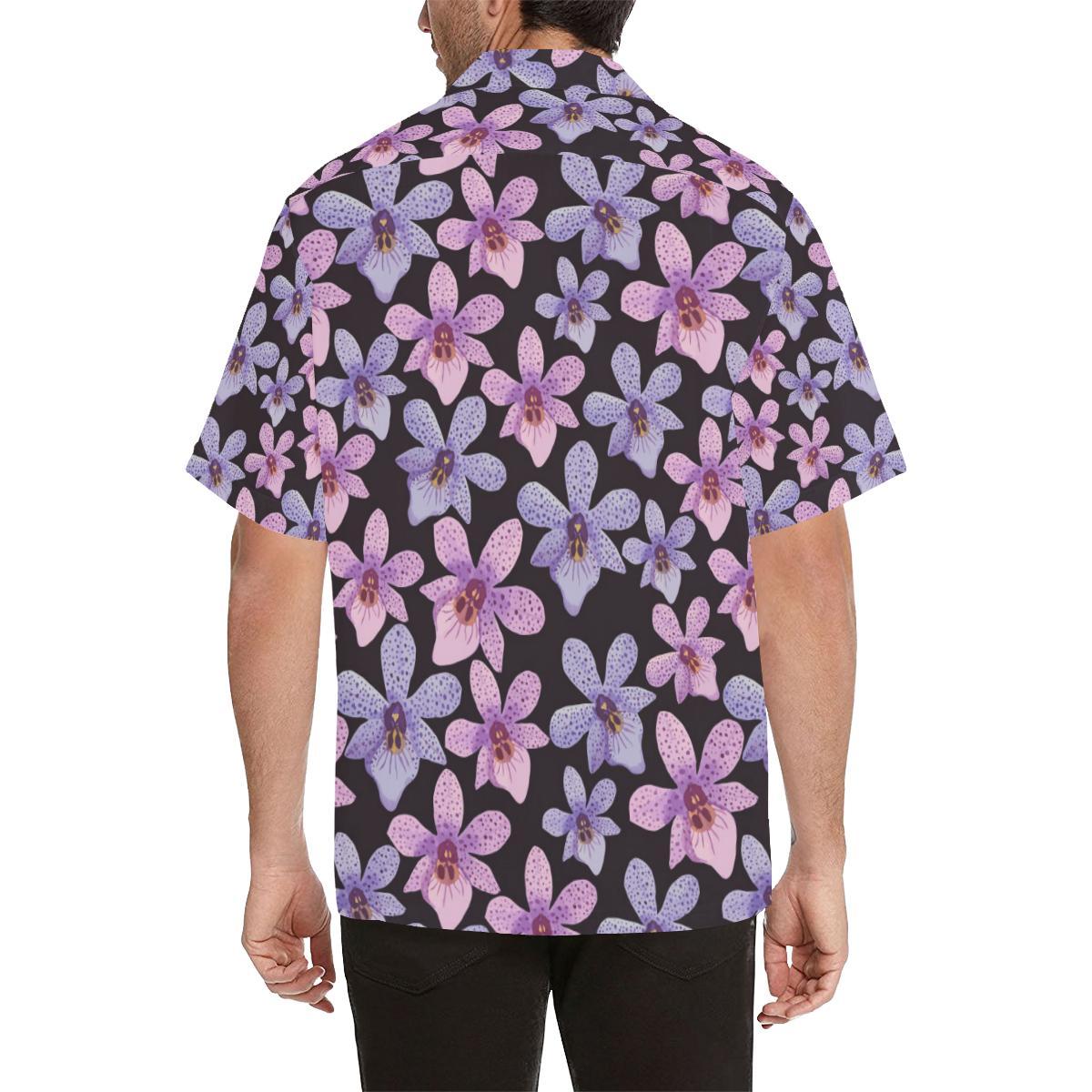Orchid Pattern Print Design OR08 Men Hawaiian Shirt-JorJune