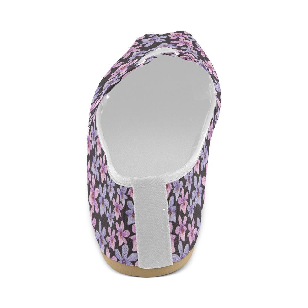 Orchid Pattern Print Design OR08 Women Casual Shoes-JorJune.com