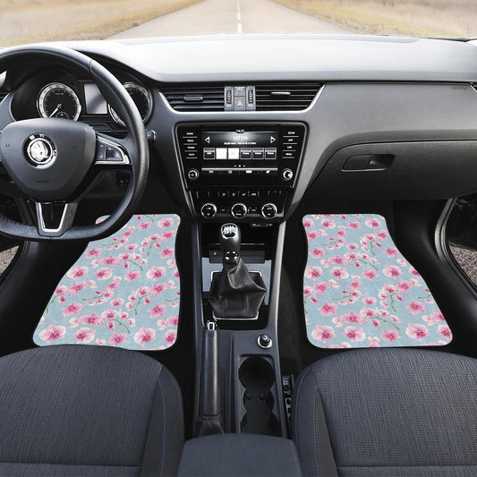 Orchid Pink Pattern Print Design OR01 Car Floor Mats-JORJUNE.COM