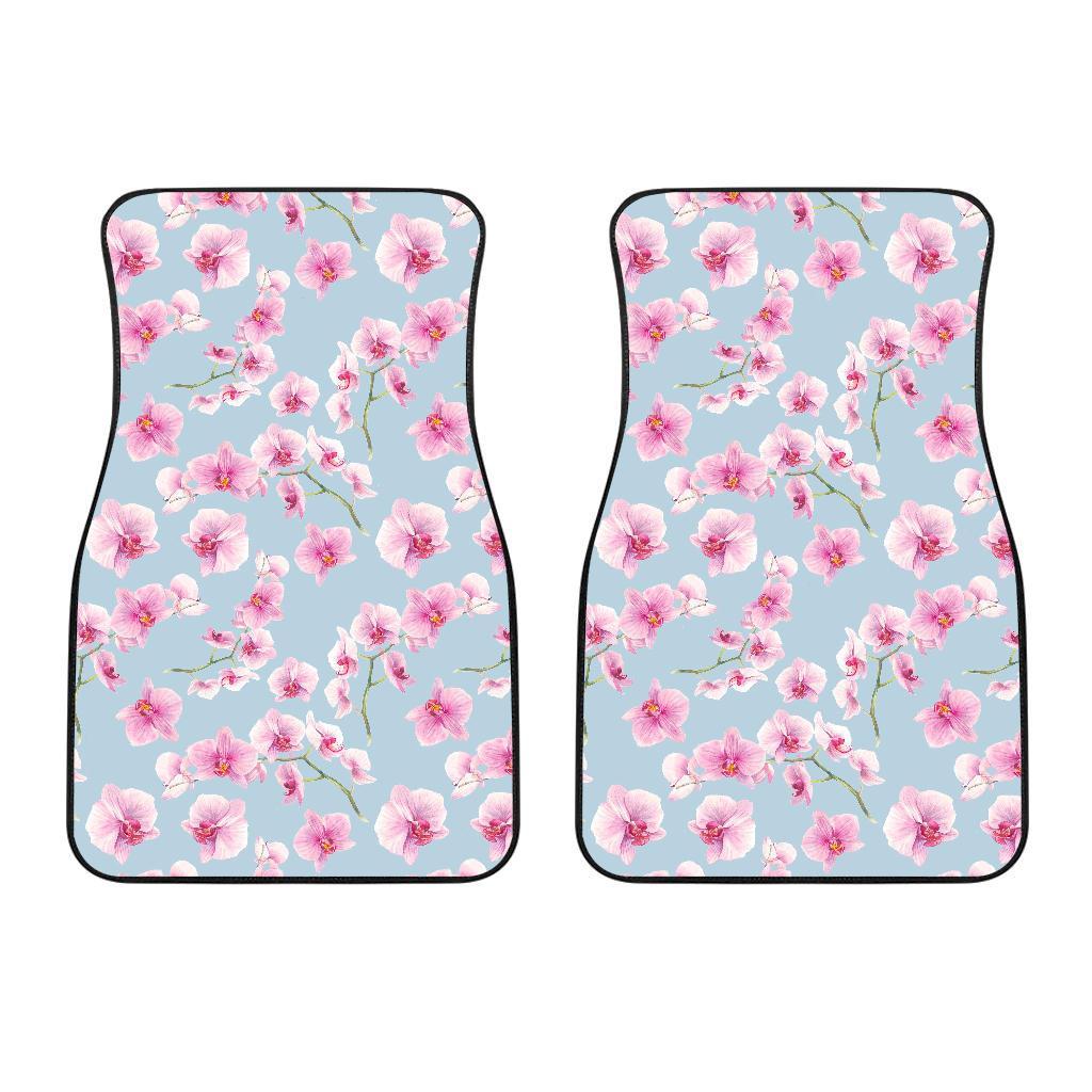 Orchid Pink Pattern Print Design OR01 Car Floor Mats-JORJUNE.COM