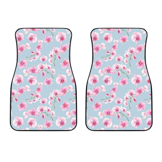 Orchid Pink Pattern Print Design OR01 Car Floor Mats-JORJUNE.COM