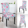 Orchid Pink Pattern Print Design OR01 Dining Chair Slipcover-JORJUNE.COM