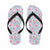 Orchid Pink Pattern Print Design OR01 Flip Flops-JorJune