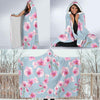 Orchid Pink Pattern Print Design OR01 Hooded Blanket-JORJUNE.COM