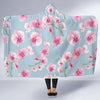 Orchid Pink Pattern Print Design OR01 Hooded Blanket-JORJUNE.COM