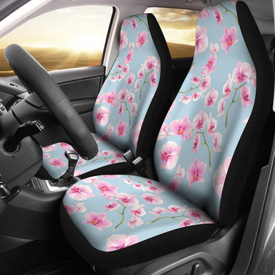 Orchid Pink Pattern Print Design OR01 Universal Fit Car Seat Covers-JorJune