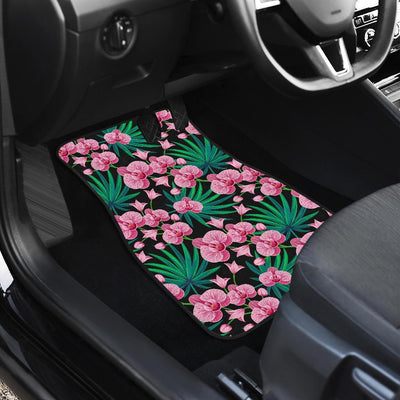 Orchid Pink Pattern Print Design OR06 Car Floor Mats-JORJUNE.COM