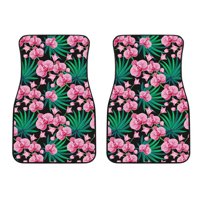 Orchid Pink Pattern Print Design OR06 Car Floor Mats-JORJUNE.COM
