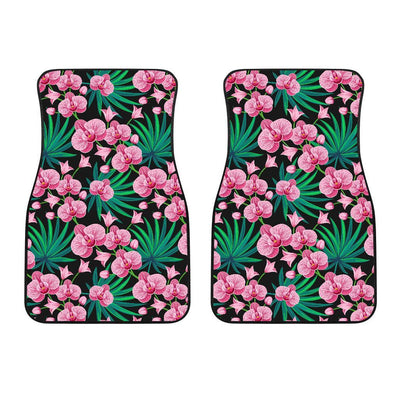 Orchid Pink Pattern Print Design OR06 Car Floor Mats-JORJUNE.COM