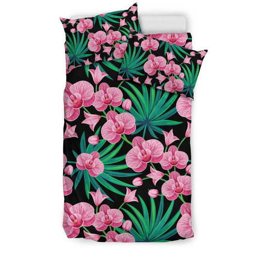 Orchid Pink Pattern Print Design OR06 Duvet Cover Bedding Set-JORJUNE.COM