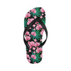 Orchid Pink Pattern Print Design OR06 Flip Flops-JorJune