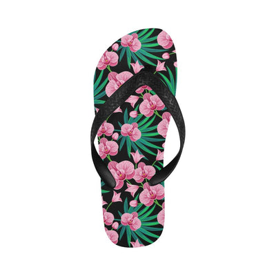 Orchid Pink Pattern Print Design OR06 Flip Flops-JorJune